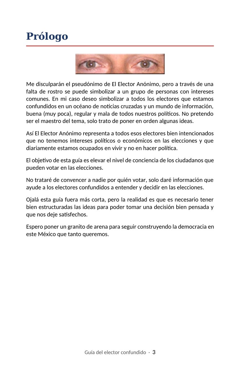 Hoja 3 de la Guía del elector confundido