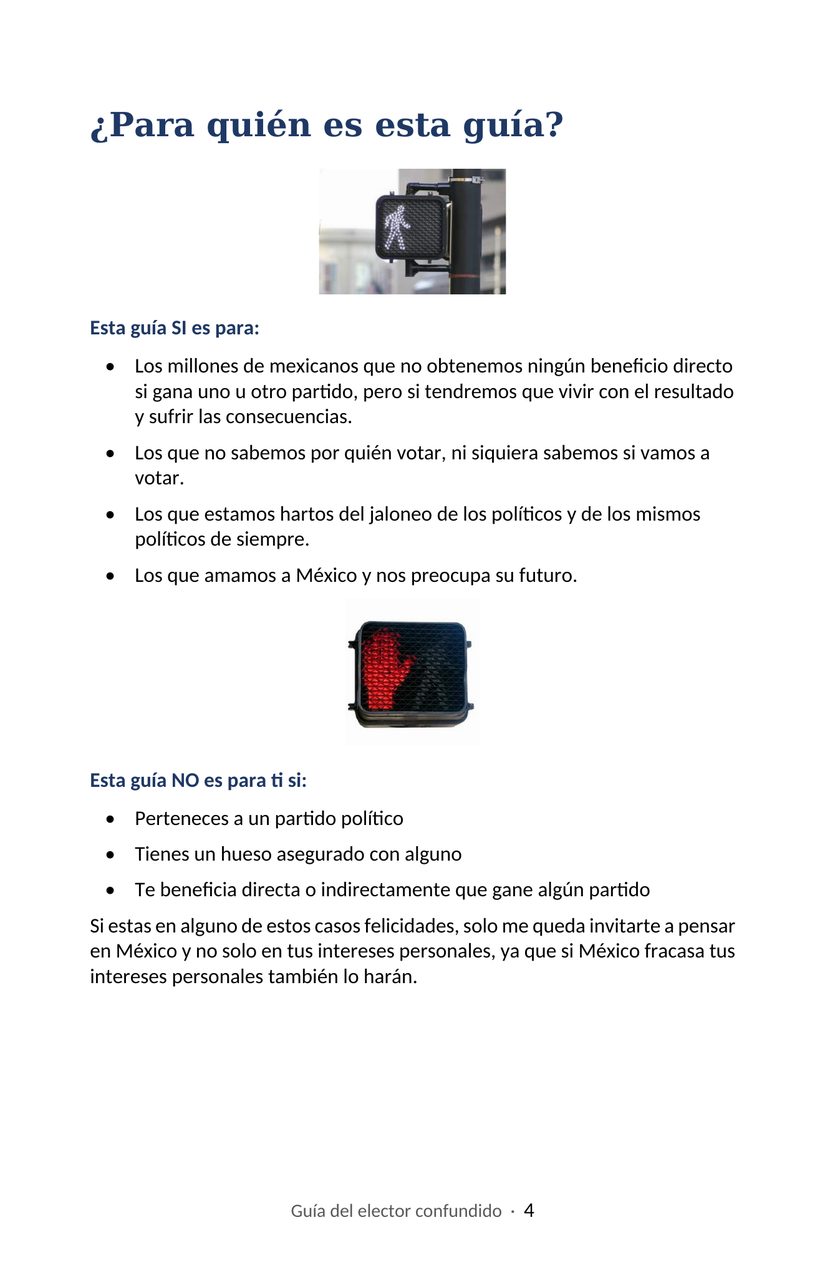 Hoja 4 de la Guía del elector confundido