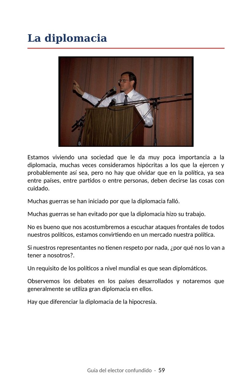 Hoja 59 de la Guía del elector confundido