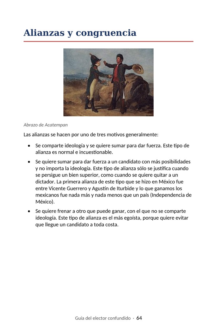 Hoja 64 de la Guía del elector confundido